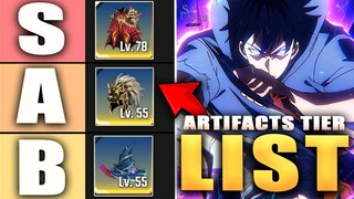 SUNG JINWOO ARTIFACTS TIER LIST!!!! (Solo Leveling Arise)