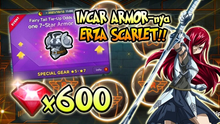 600 RUBY GACHA GEAR INCAR ERZA'S ARMOR!! 🔥🔥 LINE RANGERS: FAIRY TAIL TIE-UP EVENT (INDONESIA)