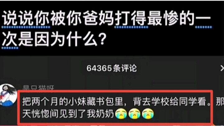 Silly Genius Comment: That year, I hid my two-month-old little sister in my schoolbag and carried he