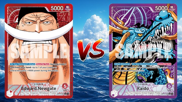 One Piece TCG Edward Newgate VS Kaido!!