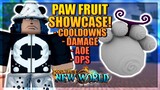 Paw Fruit Full Showcase with Max Stats in Project New World