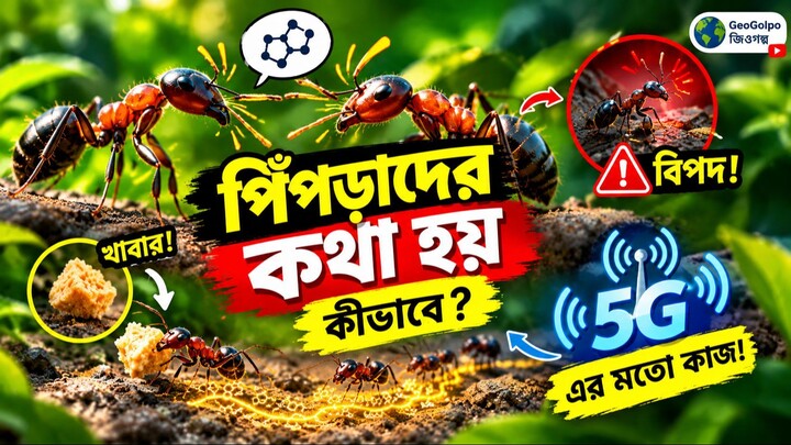 দুইটা পিঁপড়া মুখোমুখি হলে… একজন আরেকজনকে কী বলে? 🐜😂