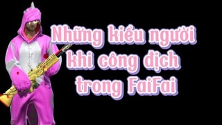 Những kiểu người khi Công Địch trong FreeFire | Chú Xám #shorts