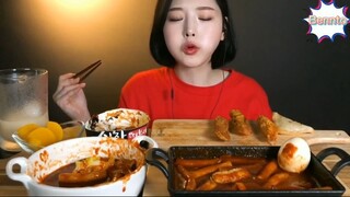 Tokbokki 2 vị. đồ chiên ăn kèm 9 #amthuc