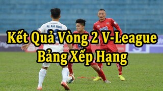 Kết Quả V League Vòng 2 - Bảng Xếp Hạng Mới Nhất