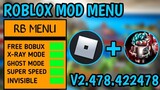 Roblox Mod Menu V2.478.422478 With 77 Features!! Working In All Servers No Banned🔥🔥