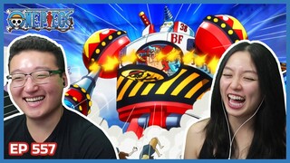 MECHA IN ONE PIECE?!? SO HYPE!! | One Piece Episode 557 Couples Reaction & Discussion