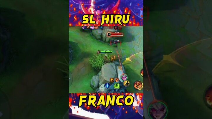 FRANCO VS DYRROTH😳 #shorts #youtubeshorts #Franco #francohook #mobilelegends #mlbb #short #francopro