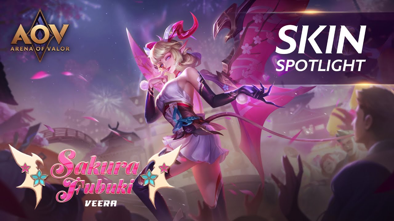 Veera Sakura Fubuki Skin Spotlight Garena Aov Arena Of Valor Bilibili