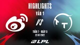 WBG vs TT | Highlights - Game 1 | Tuần 7 Ngày 5 | LPL Mùa Hè 2022