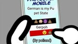 Countryball / Poland is Scared of German.