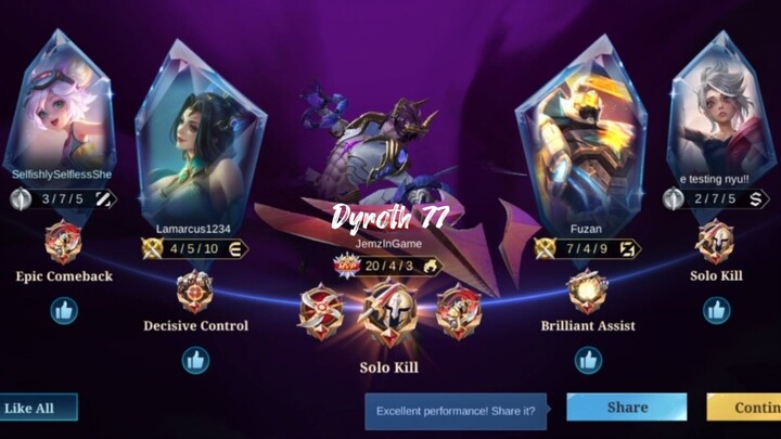 You Can Run But You Can't Hide | JemzInGame Dyroth Plays (77) | Mobile Legends
