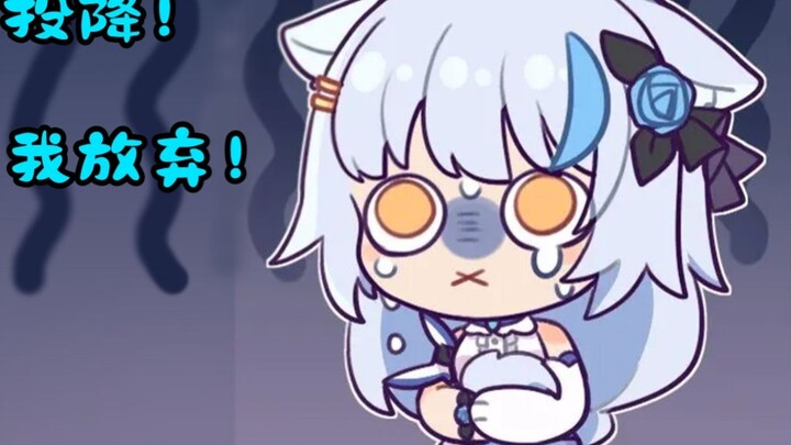 [Elsa] Big White Cat: Surrender! I give up struggling!