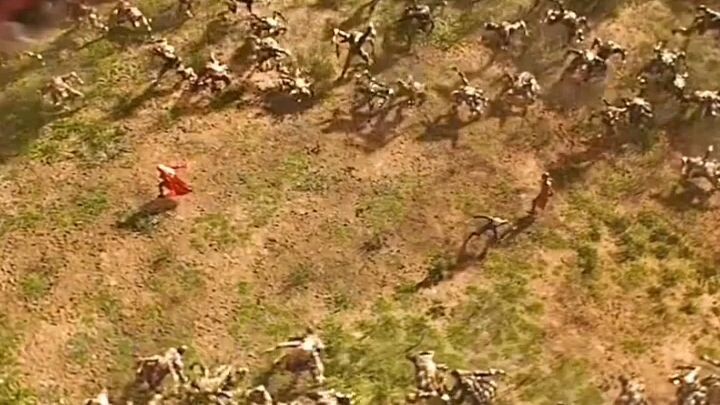 Avengers Infinity War battle scene