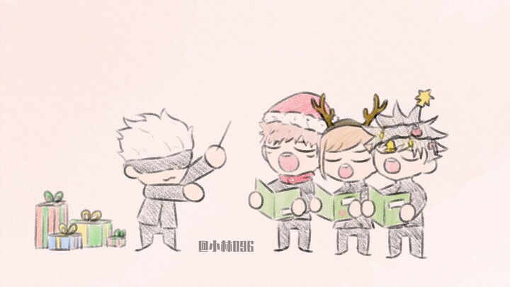 [ Jujutsu Kaisen /Handwritten] We wish you a merry Christmas!