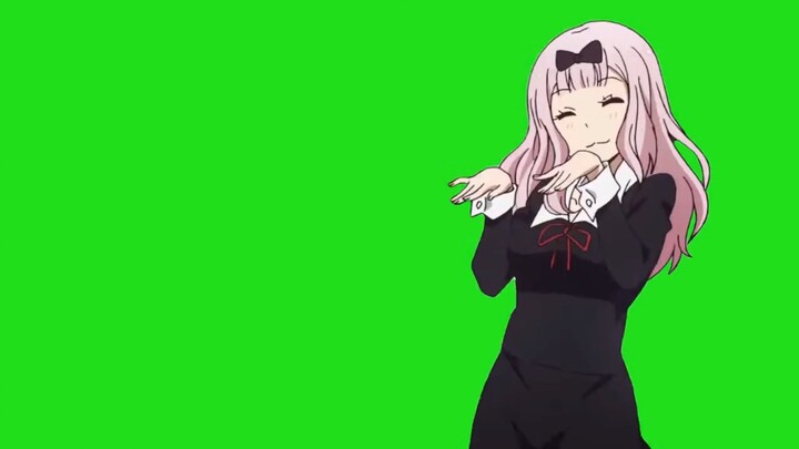 Fujiwara Chika green screen material, take it for your own use