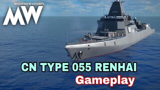 Modern Warships: CN TYPE 055 RENHAI Chinese Destroyer gameplay..
