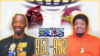 Clash Of The Yonkos! Kaido vs Big Mom! OP - Episode 951, 952 | Reaction