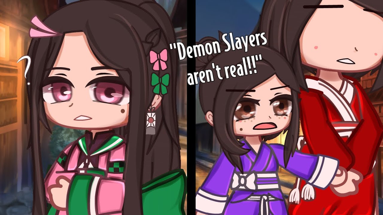 Hashira and Tanjiro + Nezuko react to Nezuko, AMV -- Demon Slayer -- Gacha  Club -- 
