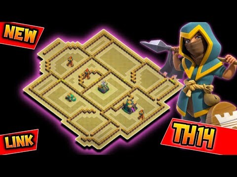 NEW TH14 WAR BASE WITH LINK REPLAY PROOF | ANTI SUPER BOWLER & HYBRID & DRAGS BATS | CLASH OF CLANS