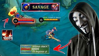 Yuzuke Meets Hacker Aldous in Ranked Game!| He's Begging Me To Not Upload This! | MLBB