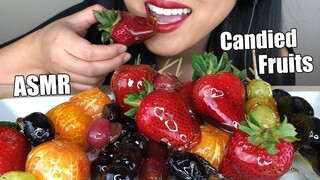 ASMR CANDIED FRUITS *Tanghulu* (Ice Cracking Eating Sounds) 사탕 탕후루 | ASMR Phan