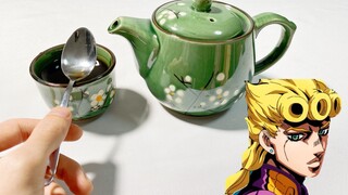 [MUSIC]Playing <il vento d'oro> with a tea cup and a tea pot|JoJo