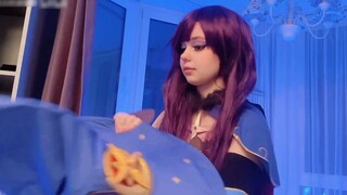 Teman saya datang ke rumah saya dengan tenang｜Tampilkan kerajinan tangan｜Genshin Impact Mona cosplay