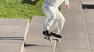 Amazing Skateboard Upstairs