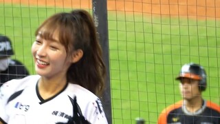 Taiwan baseball cheerleading team Lin Xiang supports dance "Brave Lotte"