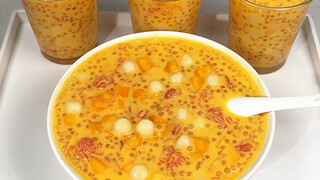 Tidak disangka, ternyata bisa membuat Mango Pomelo Sago dengan rice cooker, apalagi caranya sangat s