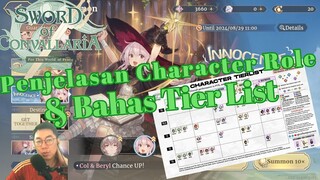 🔥Penjelasan Character Role & Bahas Tier List🔥 [Sword of Convallaria]