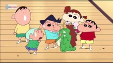 bersih bersih gudang bersama bu guru crayon shinchan