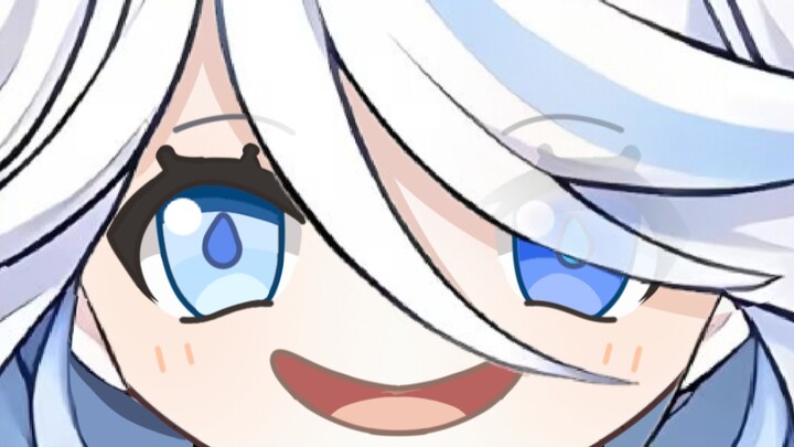 Furina and Tang Xiao in one minute (animated GIF version)
