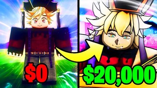 Spending $20,000 ROBUX to become GOD DOUMA (ROBLOX)