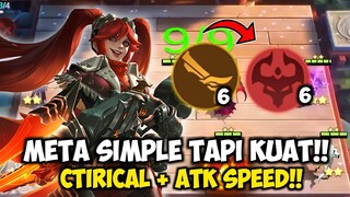 META SIMPLE TAPI KUAT!! CRITICAL + ATK SPEED!! MAGIC CHESS COMBO GUNNER ABBYS UPDATE TERBARU