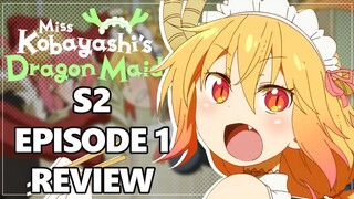 Kobayashi-san Chi no Maid Dragon S - Episode 1 Recap/Review/Analysis