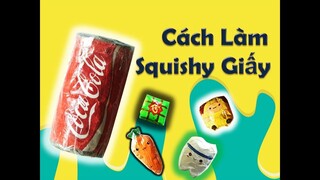 squishy giấy lon nước ngọt - Cách làm squishy giấy lon coca - squishy giấy tự làm - squishy giấy 3d