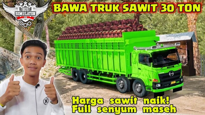 SHARE! MOD TRUK SAWIT TERBARU, MUATAN 30 TON SAWIT / MOD BUSSID
