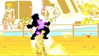 An upright duel! Platinum Star Requiem VS Gold Experience Requiem!