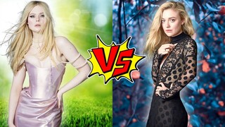 Elle Fanning VS Dakota Fanning Transformation ★ 2022