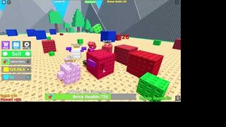 Brick simulator with rocket launcher