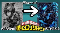 glow art midoriya izuku(deku), speed Glow Art