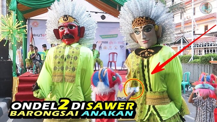 Ondel Ondel diSAWER Anakan Barongsai ~ Video Unik & Gokil ‼