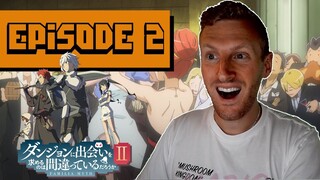 THE BANQUET OF THE GODS | DANMACHI SEASON 1 EPISODE 2 REACTION