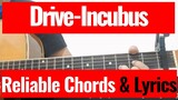 Incubus - Drive Acoustic Karaoke (Chords and Lyrics) Cover