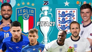 นัดชิง🏆ยูโร2020 | อิตาลี 🇮🇹  ปะทะ อังกฤษ🏴󠁧󠁢󠁥󠁮󠁧󠁿 | FIFA 21