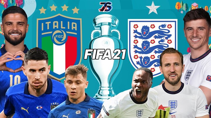 นัดชิง🏆ยูโร2020 | อิตาลี 🇮🇹  ปะทะ อังกฤษ🏴󠁧󠁢󠁥󠁮󠁧󠁿 | FIFA 21