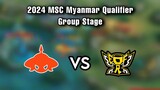 Burmese Ghouls VS ERFO Shiki ( Bo3 ) | 2024 MSC Myanmar Qualifier Group Stage