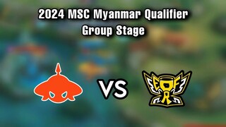 Burmese Ghouls VS ERFO Shiki ( Bo3 ) | 2024 MSC Myanmar Qualifier Group Stage